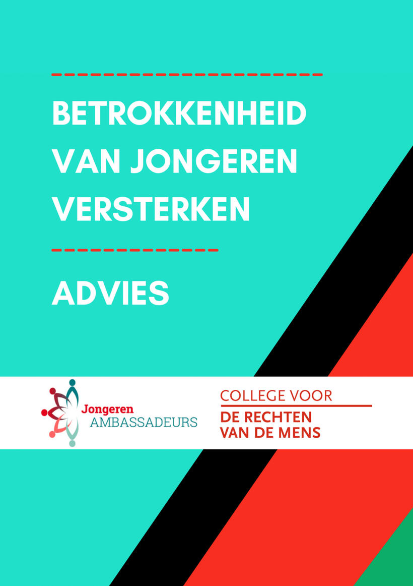Voorkant advies 'Betrokkenheid van Jongeren Versterken' Voorkant advies 'Betrokkenheid van Jongeren Versterken'